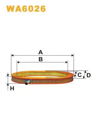 WIX FILTERS wa6026 -  Воздушный фильтр